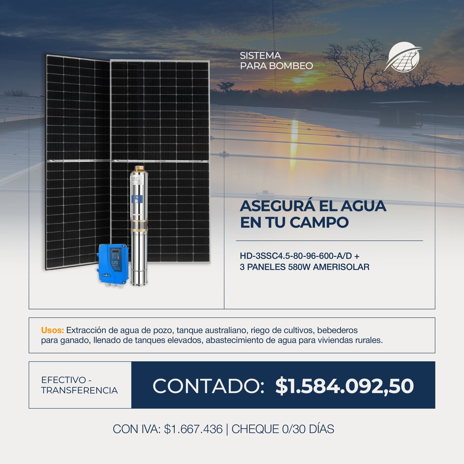 SISTEMA PARA BOMBEO COMBO 30