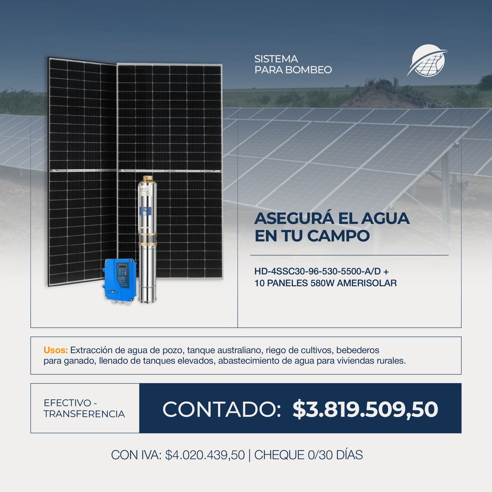 SISTEMA PARA BOMBEO COMBO 34